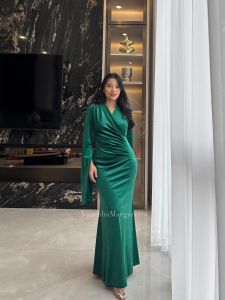 [VM] - 9039 Dress Duyung Pesta Wanita/LongDress Mewah Fashion Wanita / Dress Bludru Velvet Panjang - Jessiecollection