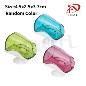 TWOL SHOP 1Pcs Portable Toothbrush Head Covers with Suction Cup/Toothbrush Dustproof Holder Protector Case Caps