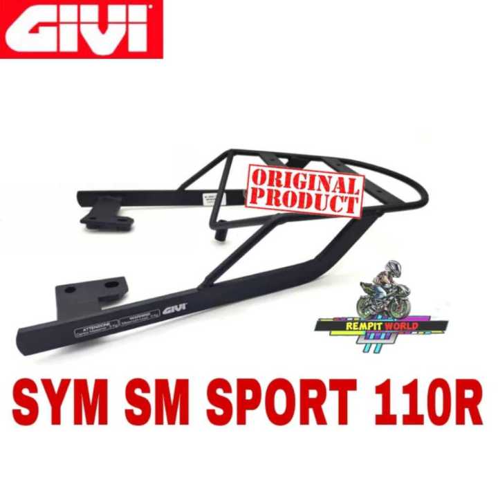 MONORACK GIVI SYM SM SPORT 110R MOTOR BLACK COMPLETE SET ORIGINAL ...