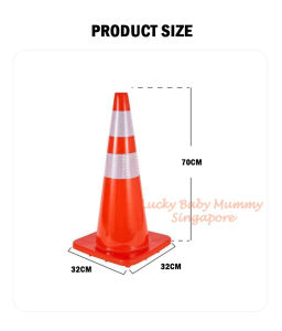 70cm High Quality PVC Reflective Unbreakable Safety Traffic Cone/ Retractable 2.2 Meter Traffic Cone Bar Local Stock