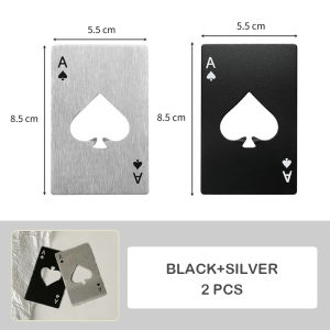 Ngoại ô Spade một thẻ bài xì tố cái mở nắp chai bằng thép không gỉ Soda dụng cụ mở bia xách tay Bộ dụng cụ dùng cho rượu vang