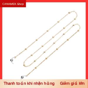 CS Dây đeo mắt kính màu vàng cho nữ mới Dây đeo mắt kính đọc sách đính cườm