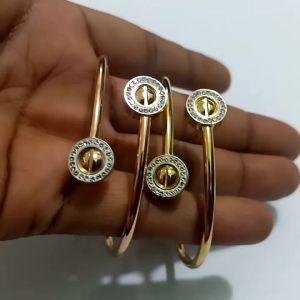 Gelang Bulet 2 Mata Lentur Titanium Anti Karat