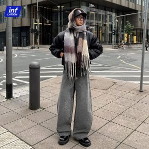 INFLATION brand splashed ink washed logging pants for autumn and winter new American retro vintage vintage cotton workwear casual pants