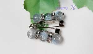 Aksesoris 76 - ( 2 PCS ) Bros Hijab Batu pecah Peniti Dagu handmade