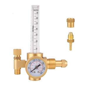 580 CGA เชื่อมอาร์กอนสำหรับเชื่อมอุตสาหกรรมก่อสร้างทนต่อการกัดเซาะควบคุมการไหล
