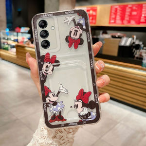Phone Case Samsung Galaxy A57 A37 A17 A07 5G New 2026 Card Holder Slot Design Cute Cartoon Pattern Transparent Soft Casing Samsung A57 5G Phone Cover Case
