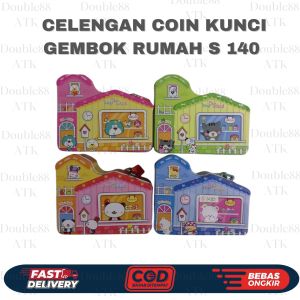 Celengan Rumah Gembok Kunci Coin Box S-140 Rumah