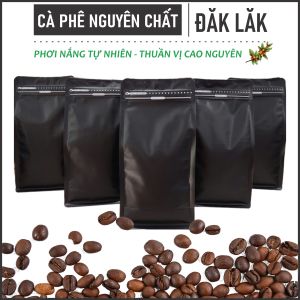 05kg Cà Phê Mộc ĐĂK LĂK 100% Nguyên Chất ( Robusta ) - Phơi Nắng & Rang Mộc