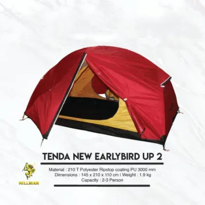 Tenda Camping Hillman Earlybird 2 Kap 2-3 Orang Outdoor Tent Hiking
