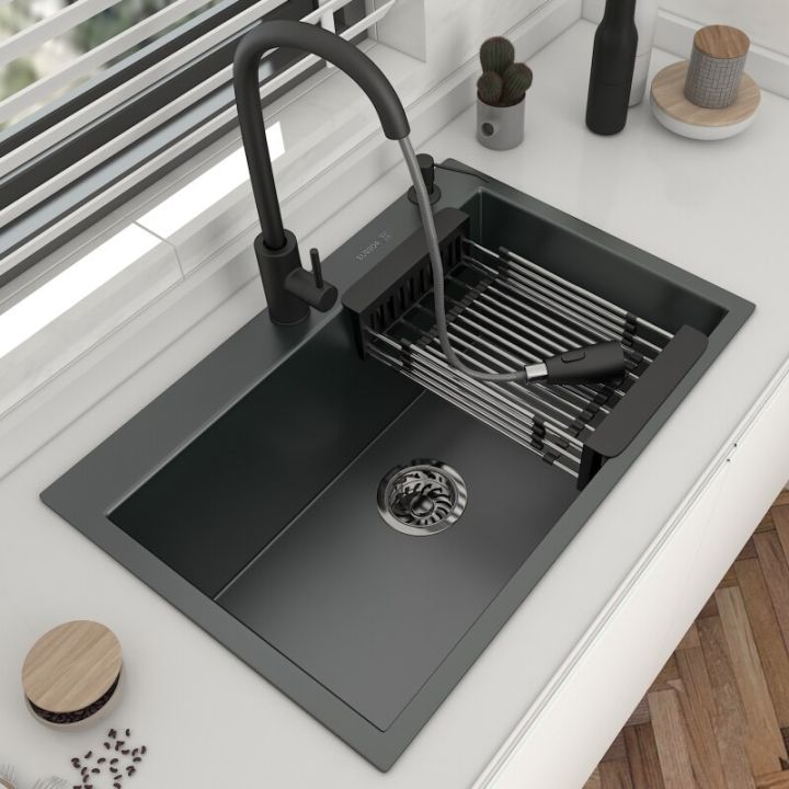 Stainless Steel Kitchen sink Modern Kitchen Sink Luxury Black 304 /Bak