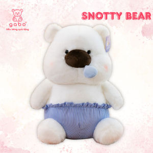 gấᴜ bông gấᴜ Trắng chảy mũi nước mũi kéo ra được gấᴜ teddy bị cảm quà tặng bạn gái