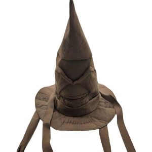 TESDFD Plush Sorting Hat Cosplay Props Costume Props Witch Hat Creative Brown Kid