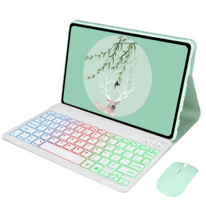 Magnetic Detachable Bluetooth Backlight Keyboard Mouse Case for Samsung Tab S10 S9 FE S8 S7 S6 Lite Tab A9 Plus A8 A7 with Keyboard Casing