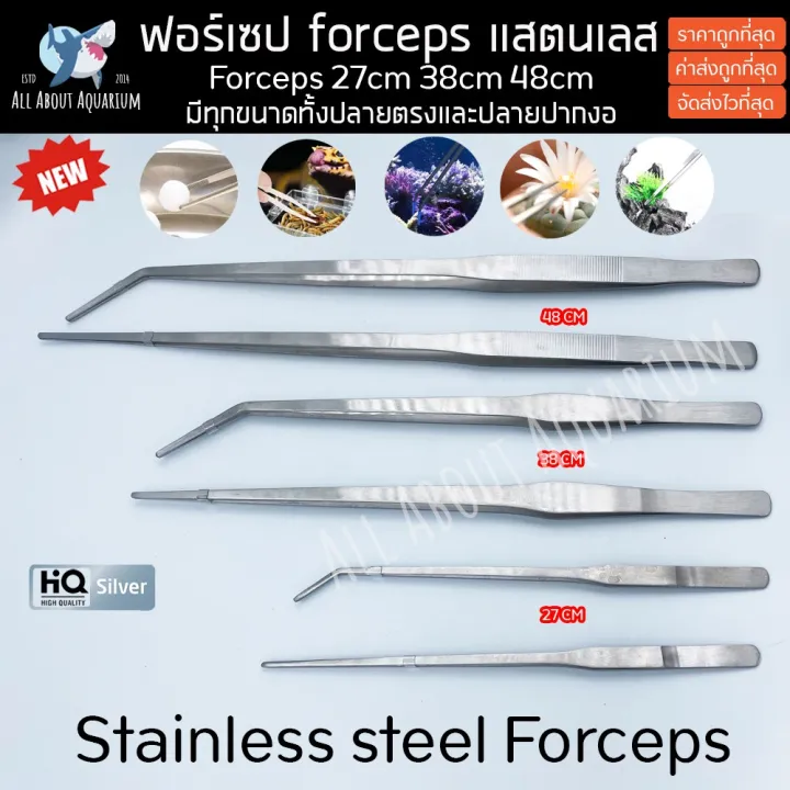 ฟอร์เซปสเตนเลส ปลายตรงและงอ