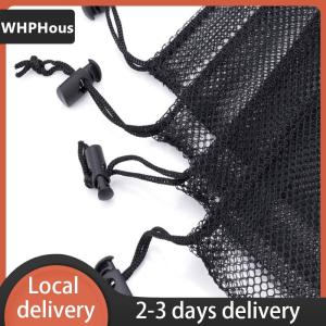 [COD] WHPHous Ship within 24 hours Mesh Stuff Sack Durable Nylon Drawstring Laundry Bag Rinsing Beach Toys Travel