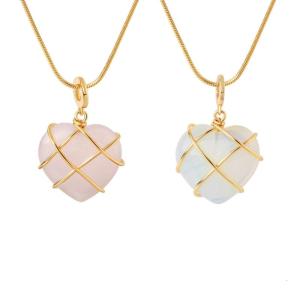 2 Pcs Classic Love Heart Pendant Necklace Cute Diamond Castle Necklaces Opal Birth Stone Necklace for Girls Kids