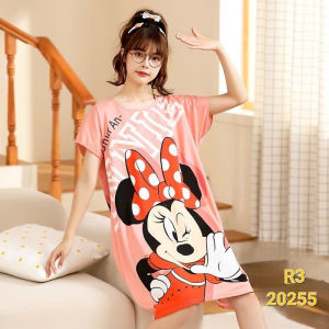 [ 50-85kg] Đầm mặc nhà Bigsize họa tiết hoạt hình R3