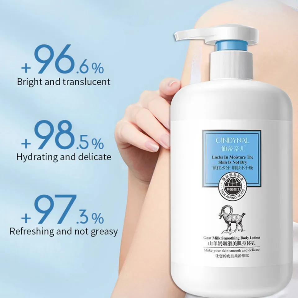 500g Goat Milk With Glutathione Spf 100 Hydrating Anti Aging Smoothing Brightening Skin Whitening Body Lotion
