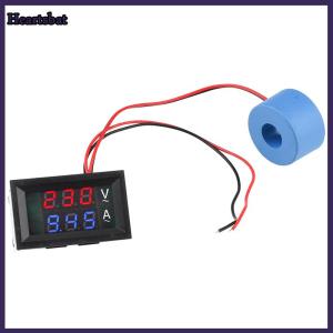 [Heartsbat] เครื่องทดสอบมิเตอร์ไฟฟ้ากระแสสลับ50-500โวลต์มิเตอร์แอมมิเตอร์10A 50A 100A 220โวลต์มิเตอร์วัดแรงดันไฟฟ้าเครื่องตรวจจับหม้อแปลงปัจจุบัน