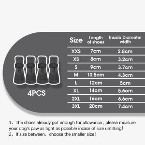 HamshMoc Pet Protective Shoes Soft Breathable Anti-Slip Adjustable Dog Cat Boots with Natural Rubber Multi-Size