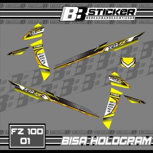 Striping Fiz R BISA HOLOGRAM Stiker Sticker Striping Variasi Lis Yamaha Fiz R Fz 100