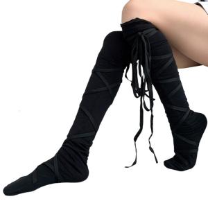 Cao tới đùi vớ dài trên đầu gối vớ trang phục halloween lễ hội vớ Strappy cao tới đùi vớ cho nữ Phụ nữ