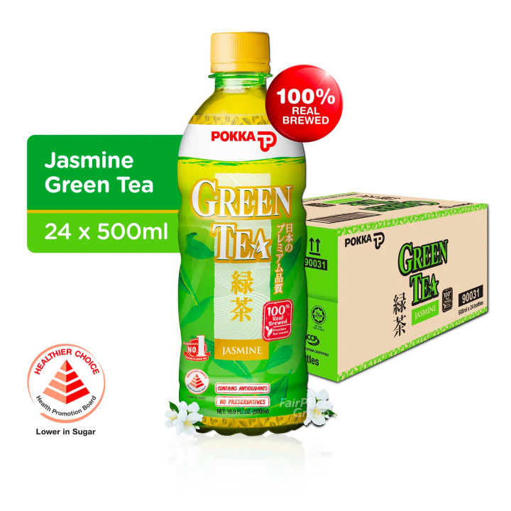 Pokka Jasmine Green Tea Jasmine 24 X 500ml Lazada Singapore