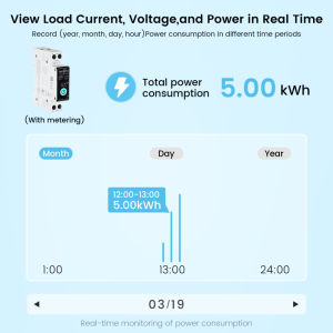 WiFi Circuit Breaker 32A | Remote Control Via Mobile App | 3 Timer Modes For Appliances | Fire Safety & Brownout Protection
