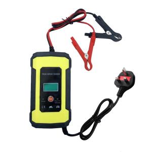 MANSOON Car Battery Fast Power Charger 220V 12V 6A Digital LCD Display Motorcycle Lorry Battery Repair Pengecas Bateri Kereta Automotive Cable