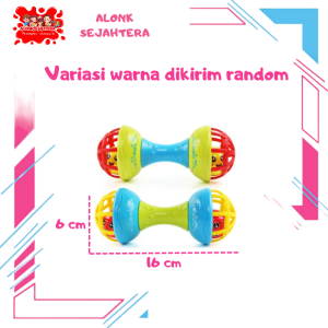 ALONK.S Mainan Bayi Rattle Stick M11 Baby Soft Teether Gigitan BPA Free / Maenan Kerincingan Bunyi