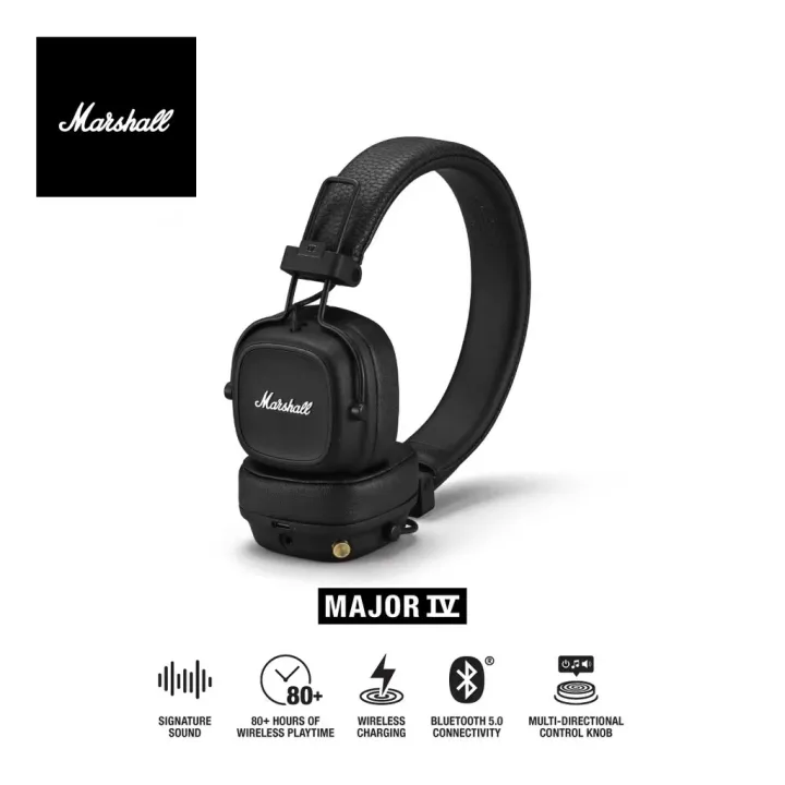 In Stock】Marshall MAJOR IV 4 Bluetooth On-Ear Headphones Wireless