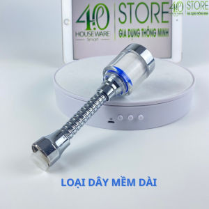Vòi Nối Tăng Áp Bồn Rửa Chén Xoay 360 Độ Turbo Flex - HÀNG CÓ SẴN