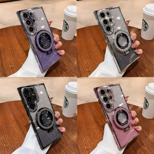 [FN] เคสโทรศัพท์ samsung เคส Samsung ทำด้วยมือ เพชร องไม่เห็นผู้ถือ กระดาษ Glitter  สำหรับ Samsung Galaxy  s23 S22  S24 PLUS Ultra