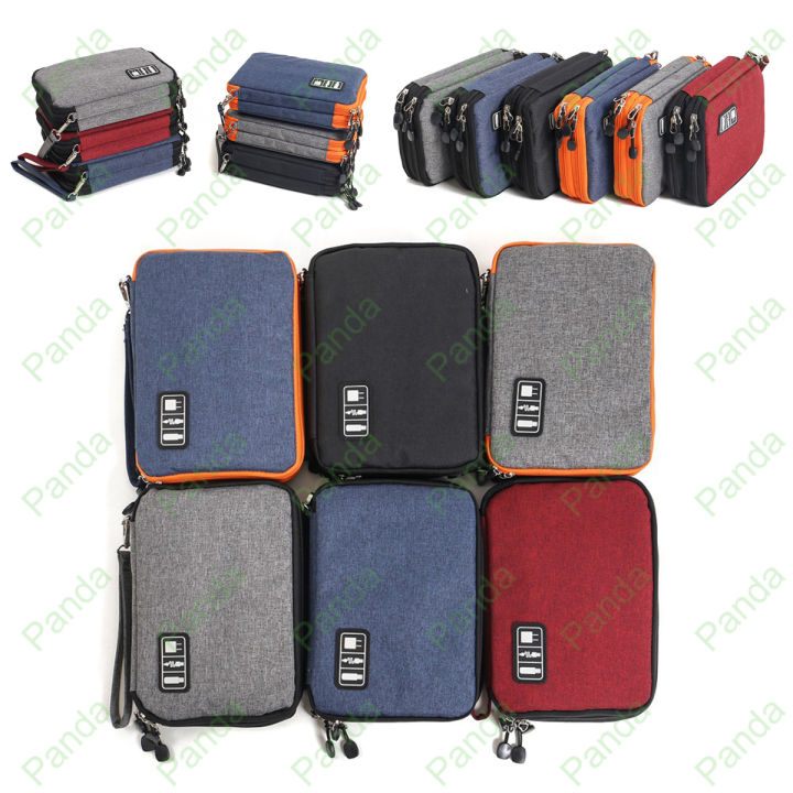 PANDA TAS PENYIMPANAN Kabel Portable Electronics Organizer Storage