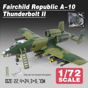 LEO 1:72 Fairchild Republic A-10 Thunderbolt II Diecast Toy Aircrafts Collection for Boy Children Kids Toys Hobbies Gift