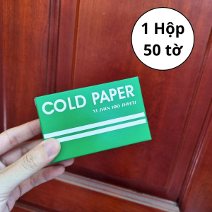 GIấy Uốn Lạnh  Uốn Lạnh Tóc Nam Nữ  Ép Side Tóc Nam - 1 Hộp 50 tờ