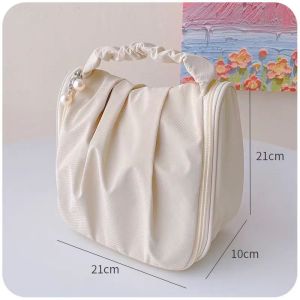 T888 กระเป๋าเครื่องสำอาง กระเป๋าใส่อุปกรณ์อาบน้ำ มีช่องใส่แปรงแต่ง พร้อมส่ง