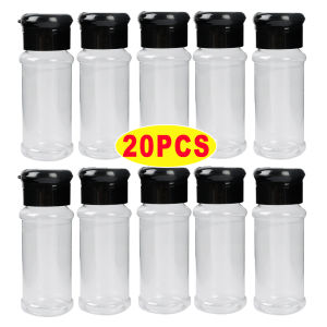 10Pcs Spice Jars Portable Seasoning Shaker Bottle Herbs Salt Pepper Container BBQ Kitchen Condiment Plastic Box