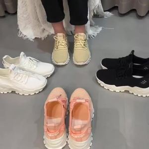 WomenS Lightweight Shoes Large Size Casual Shoes Breathable Slip-On Shoes Mom Shoes Slip-On Lazy Cloth Shoes