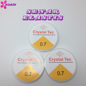 [1ROLL] Senar Elastis / Tali Karet Transparan / Tali Karet Elastis Manik Manik Crystal Tec