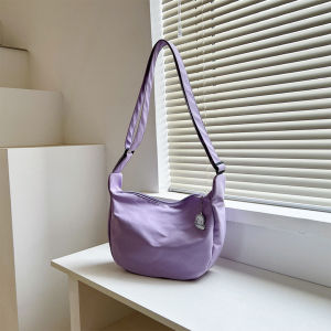 Mr. Classy Devin Korean Casual Canvas Crossbody Bag Sling Bag Dumpling Bag for Women
