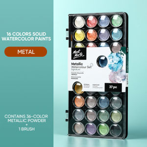 KKV - Montmartre Metal Semi-Dry Watercolor Paint Set PMHS0091 16/36 Colors