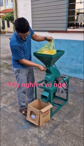Máy xay vỡ ngô bằng 15 bộ búa gắn mô tơ 3kw vòng tua 2900v/p