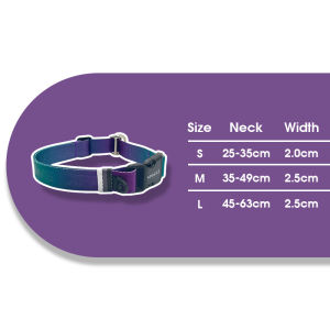 Hamshmoc Vòng cổ cho thú cưng trượt & khóa điều chỉnh nổi dệt hợp kim phần cứng chống rách dây đeo