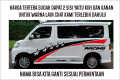 Sticker samping body granmax blind van luxxio sticker cutting mobil luxio sticker luxio sticker grandmax blind van. 