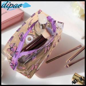 【dipao】 1pc Creative Design Transparent Makeup Case For Women Sweet Bag Organizer Cute Large Capacity Cosmetic Bag Portable Lipstick Bag