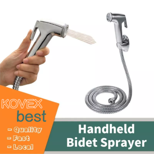 BuildCore Bidet Set/Toilet Handheld Bidet Sprayer with Hose 1.5Meter【COD】