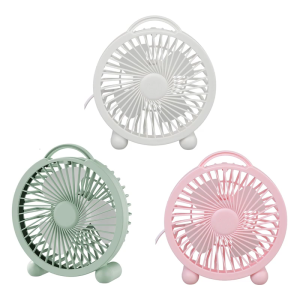 Mini USB Desktop Fan With Durability Plastic Body Ergonomic Handle Perfect For Home Travel Summer Use