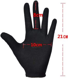 Jewelry Gloves Black Etiquette Soft Lint-free for Gold Coin Watch Silver Inspection Driving Bands Cosplay